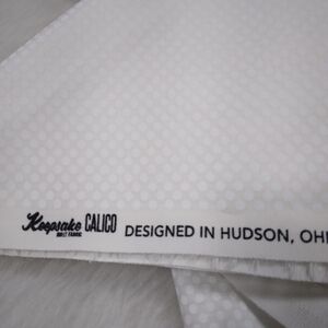 FABRIC Keepsake Calico Made For JoAnn, White Dots On White, 1yd+33in, 44in Wide